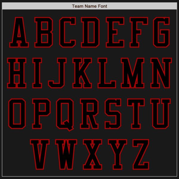 Custom Black Red Bomber Varsity Letterman Two Tone Zipper Jacket - Image 4