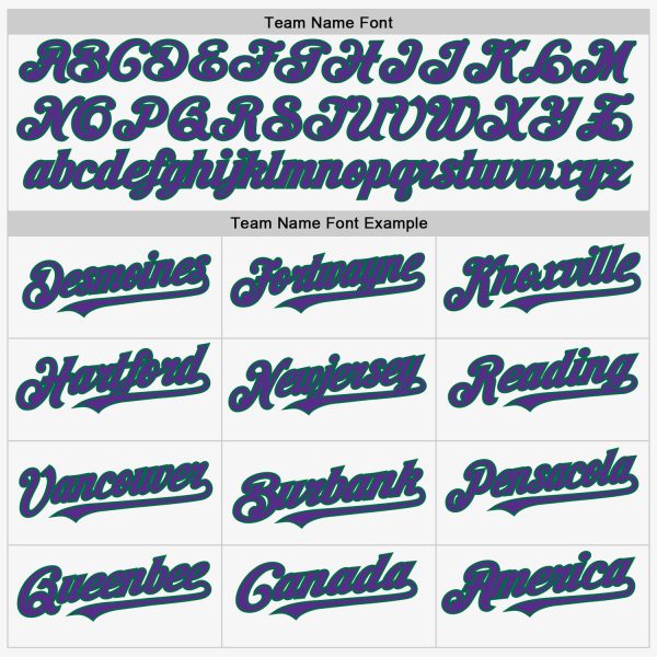 Custom White Kelly Green-Purple Authentic Sleeveless Baseball Jersey - Image 3